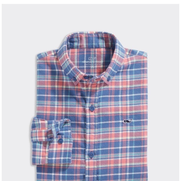 Vineyard Vines Other - Boys Vineyard Vines Lyle Whale Flannel Shirt NWOT medium never worn 12-14 new​​​